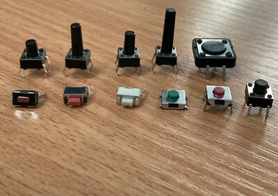 Push Click Tastschalter PCB Rundtaster Momentan Klein Mini Micro
