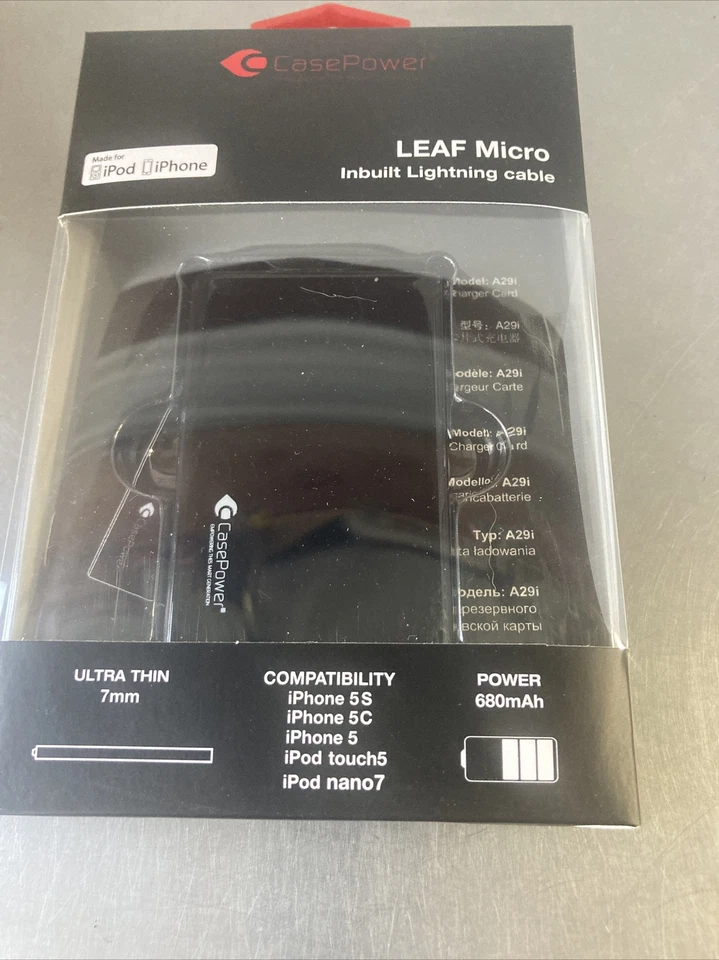 Banco de alimentación portátil 600 mAh batería externa recargable para iPhone, iPod Foto 2 de 4