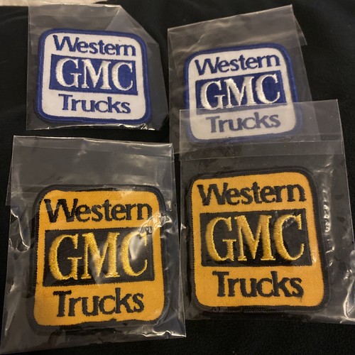 VTG Lot of 4 Assorted WESTERN GMC TRUCKS Sew On  Patches