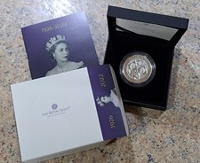 Her Majesty Queen Elizabeth 2nd. Großbritannien 5 £ Silber PP Gedenkmünze 2022.