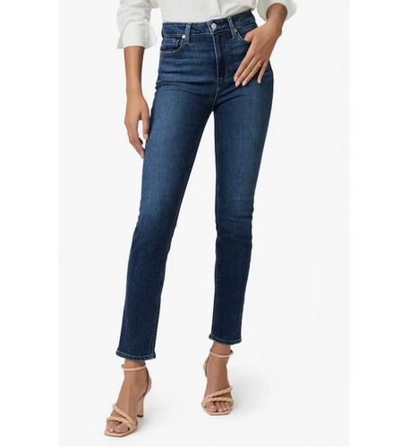 Neu mit Etikett Paige Denim Gemma Damenjeans hoher Bund Zigarettenbein Größe 32 in Skizzenbuch - Bild 2 von 21