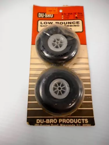 New Old Stock Du-Bro 2 3/4"  275R RC Airplane Low Bounce Tires