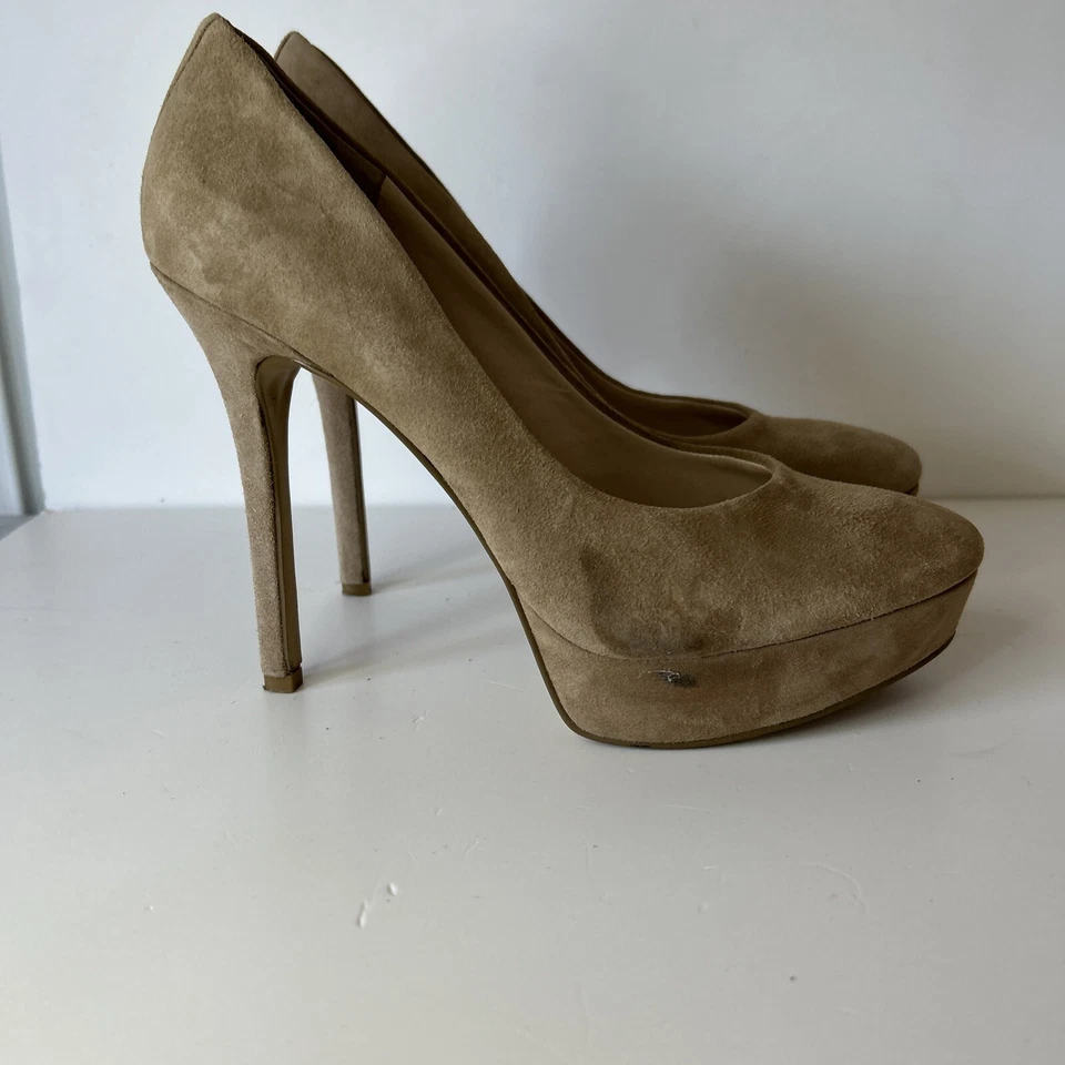 Tacones plataforma gamuza NINE WEST, usados Foto 3 de 4