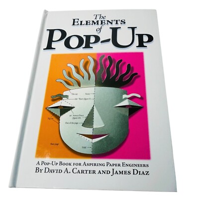 Vintage The Elements Of Pop Up HC Book For Paper Engineers How To Crafting 1999