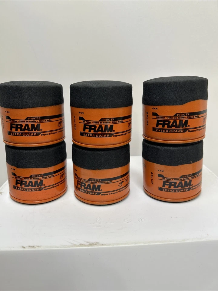 LOTE DE 6 - NUEVO - Filtro de aceite de motor - Protector adicional FRAM PH9715 Foto 3 de 3