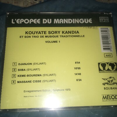 洋楽 CD Kouyate Sory Kandia L'Epopee Du Mandi L'epopee Du Mandingue Kouyate Sory Kandia Bolibana Collection | eBay