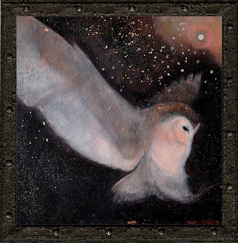 Eule von Starlight, Jan Mankes, Leinwand 8,5" x 8,5" Bildgröße