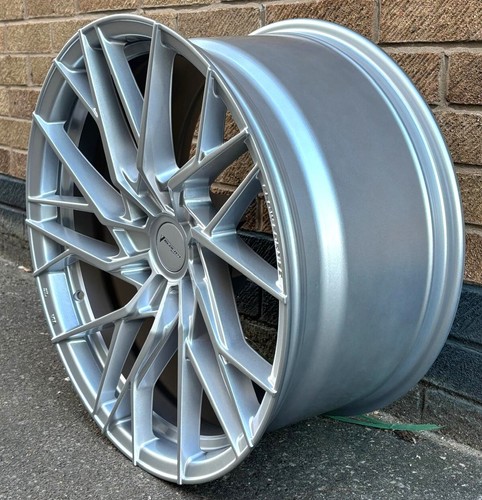 20"/Tesla Model 3/Velocity VF5 Flow Formed/Silver/8.5j/Alloy Wheels X4 - Picture 3 of 5