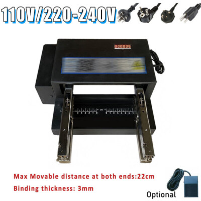 Electric Automatic Binder Double Head Stapler Multi-head Card Binding Machine