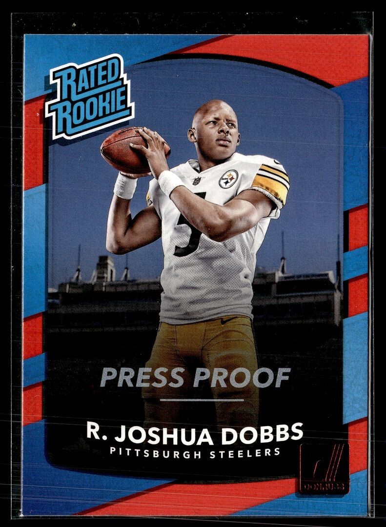 2017 DONRUSS RED PRESS PROOF RATED ROOKIE R JOSHUA DOBBS STEELERS
