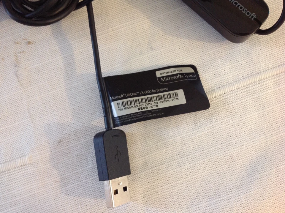 Microsoft-Headset-Mic-1476-USB-For-Zoom-Skype  - Image 3 of 4