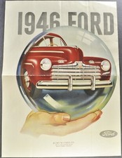 1946 Ford Brochure Folder Super Deluxe Fordor Sedan Nice Original 46 1946 Ford Brochure Folder Super Deluxe Fordor Sedan Nice Original 46
