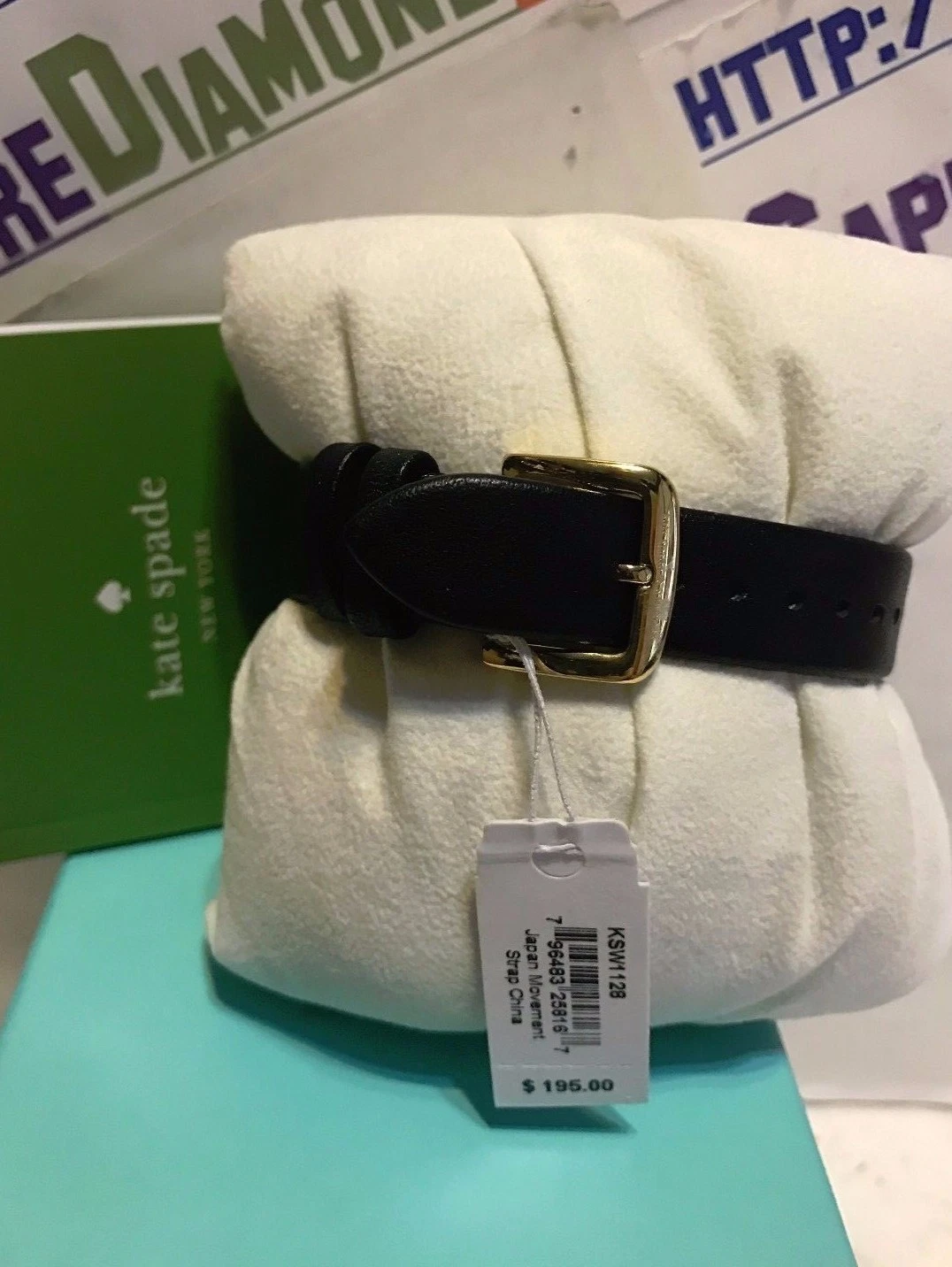 Orologio KATE SPADE New York Metro Cinturino in Pelle Nera 34 mm KSW1128 NUOVO!