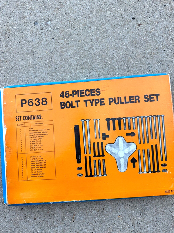 AN OPEN BOX UNUSED BOLT PULLER P638 46 pieces
