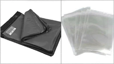 Sacs 100 8 x 10 Poly Expéditeurs Envelopes Et 100 6 x 9 Transparent - Photo 1/4