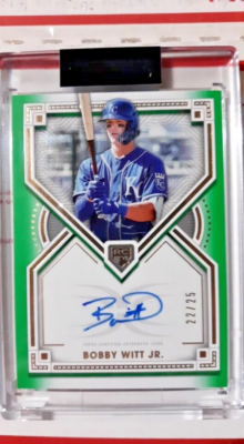 Bobby Witt Jr 2022 Topps Definitive Green Parallel RC Auto 22/25 