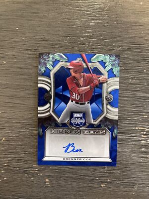 2023 Panini Elite Extra Edition-Brenner Cox #HG-BCX-Hidden Gems Auto 