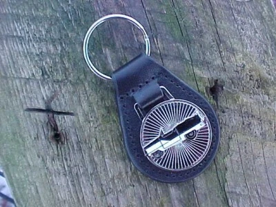 BLACK NASH METROPOLITAN CONVERTIBLE LEATHER KEY FOB STUNNING KEY HOLDER NOS! - Image 1 of 4