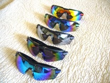 Sunglasses Women's 1-Piece Lens 1/2 Rim Frame Mirrored Men's Sunglasses 5262TRV