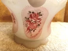 Vintage Fenton Glass Limited Edition Basket For Tupperware Hand Painted Signed