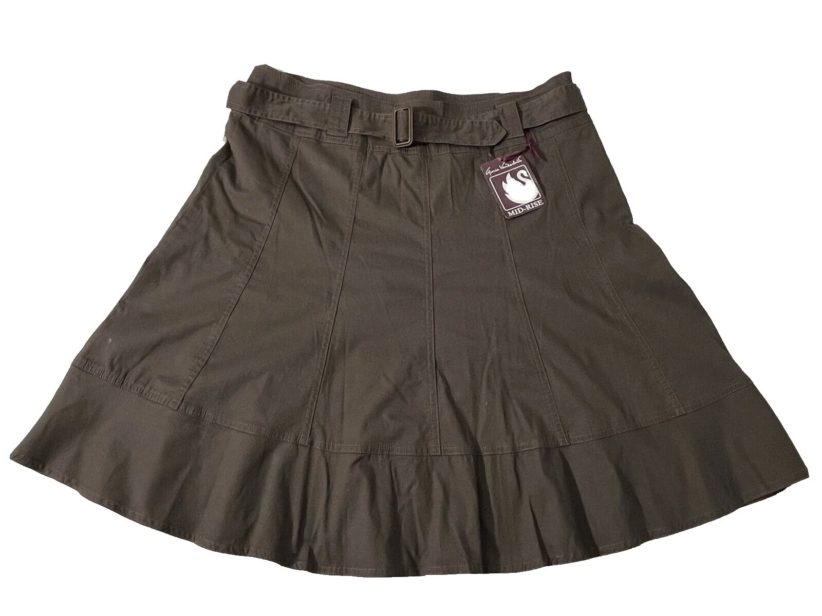 Faldas sólido algodón Gloria Vanderbilt para Mujeres