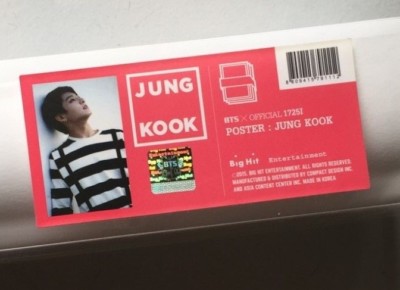 LIMITED EDITION* BTS X OFFICIAL 1725I POSTER : JUNGKOOK | eBay