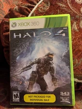 Halo 4 (Xbox 360, 2012) 2 Disc Set 343 Industries Microsoft Studios Pre Owned