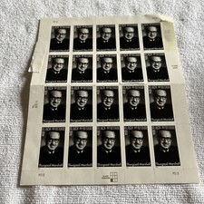2003 Black Heritage Thurgood Marshall .37 Stamp sheet of 20