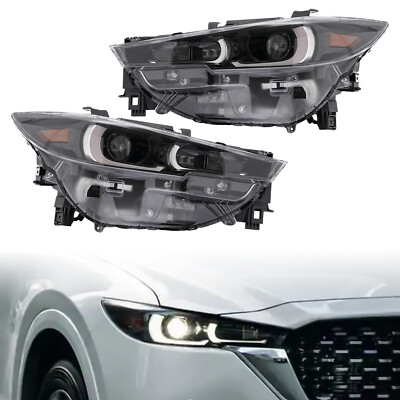 For 2022-2023 Mazda CX-5 Full LED Headlight Assembly Headlamps Non-AFS Pair Set
