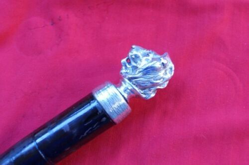 ANTIQUE SOLID STERLING SILVER CANE WALKING STICK … - image 4
