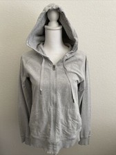 Lululemon Gray Zip Cotton Blend Hoodie Sweater Sz 8 Pockets