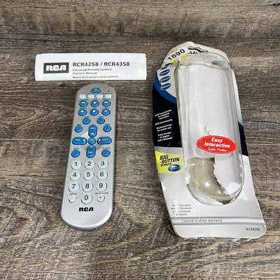 RCA 4 Device Universal Big Button Remote Control For Visually Impaired RCR4258R