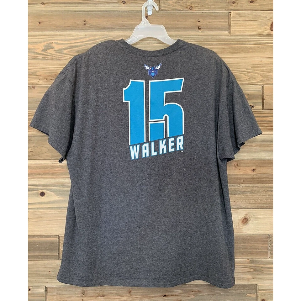 Camiseta de baloncesto NBA MAJESTIC KEMBA WALKER 15 CHARLOTTE HORNETS para hombre talla 2XL Foto 3 de 4