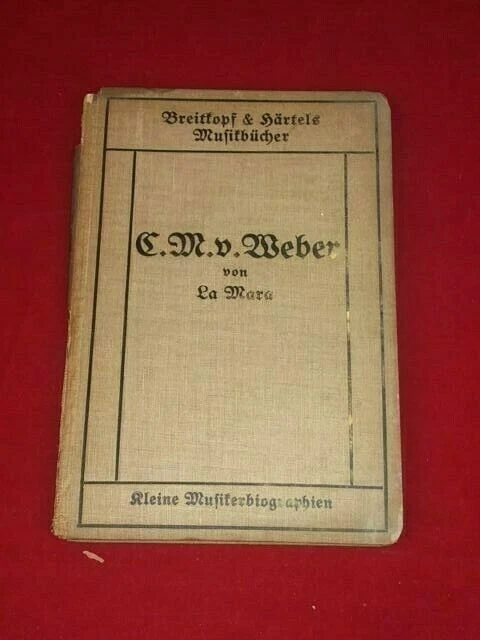 5 Vtg German Books Music Biography By La Mara Haydn Chopin Liszt Weber Bulow - Image 3 of 4