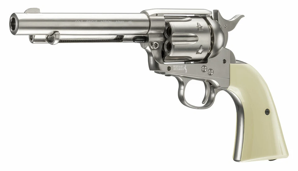 Umarex Colt SAA45 Peacemaker .177 BB Air Revolver w/ CO2 Tanks & 1500 Steel BBs - Image 3 of 4