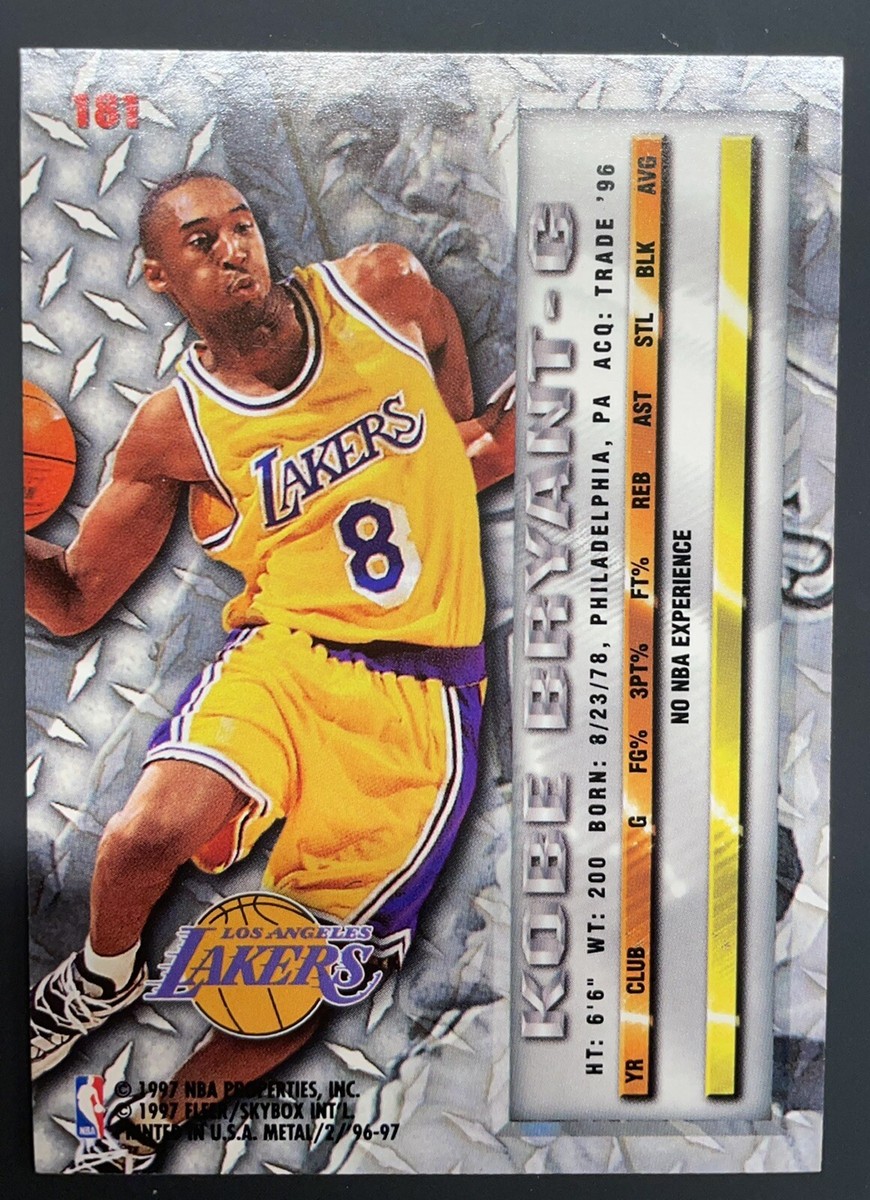 1996-97 Fleer Metal Kobe Bryant Rookie Card #181 Mint | eBay