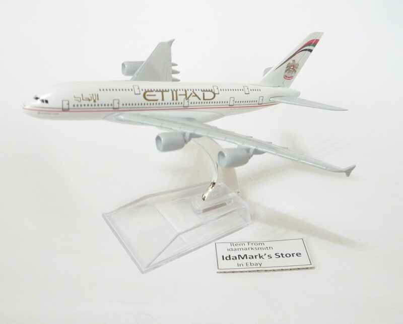 ETIHAD AIRWAYS EY Die cast Model Airbus A380 Collect Plane