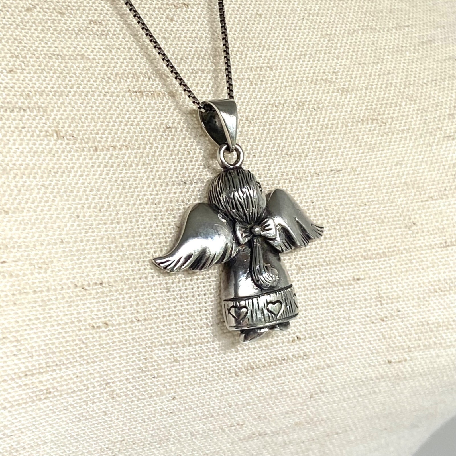 Solid Sterling Silver 925 Religious Figural Angel… - image 19