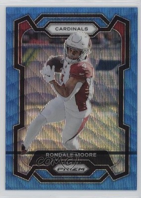 2023 Panini Prizm Blue Wave Prizm 163/199 Rondale Moore #7 1u6