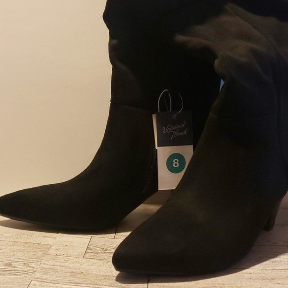 Universal Thread Classic Slouch Heeled Black Boot… - image 4