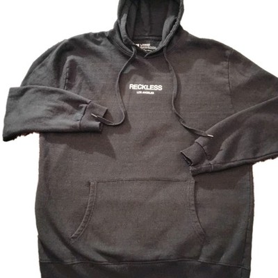 young and restless hoodie size large black good condition some fraying on cuffs
