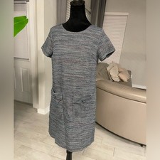NWT LOFT tweed pocket dress US 4