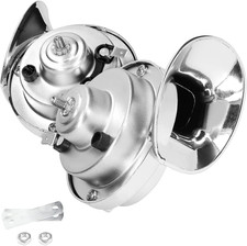 2PCS Super Loud Train Horns, Car Air Electric Snail Double Horn, 12V Waterproof