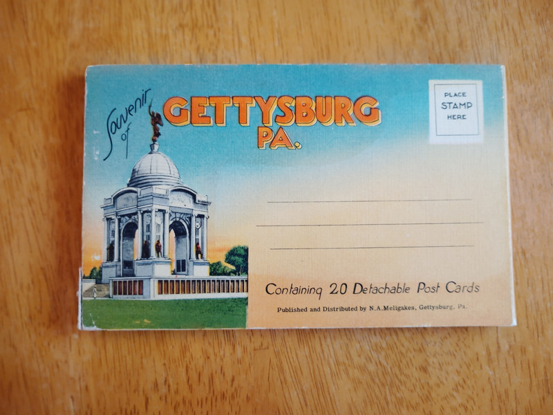 Vintage Gettysburg Pennsylvania 20 Detachable Post Cards in Decorative Cover