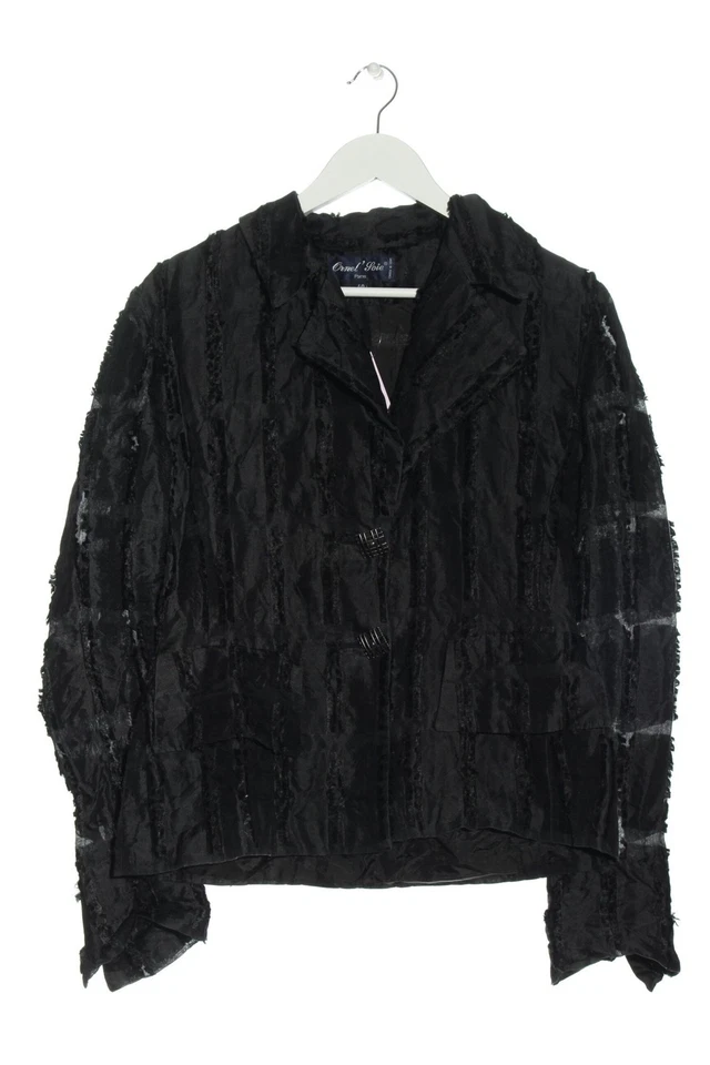 ORNEL SOIE Blazer court Dames Blazer T EU 40 noir style décontracté - Photo 4/4