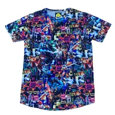 Drew House Mens Shirt Large Streetwear Designer Lego Nintendo All Over Print AOP