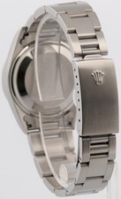 2001 Rolex Oyster Perpetual Date SILVER 34mm Oyster Stainless NO-HOLES 15200 5