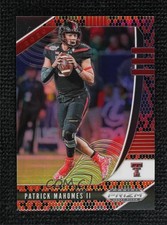 2020 Panini Prizm Draft Picks Red & Black Snakeskin Patrick Mahomes II #81 uk2