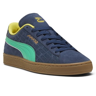 PUMA Senna A Vida Suede Lace Up Mens Blue Sneakers Casual  display picture 1