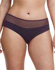 NEW  38 CHANTELLE 16M4 NORAH CHIC HIPSTER BRIEFS AUBERGINE SZ XS
